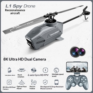 Hélicoptère RC en plastique 4DRC Black Bee L1, photographie aérienne HD 8K, utilisation en intérieur, fonction Suivez-moi, télécommande, mini hélicoptère 4 canaux pour enfants - Product Image 6