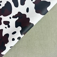 Cuir synthétique PU motif peau de vache confortable doux tissu de veste en cuir de support en rayonne synthétique de haute qualité