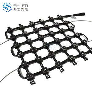 Phương Tiện Truyền Thông Mặt Tiền 50Mm Carnival Pixel Led Điểm Ánh Sáng IP67 Địa Chỉ Led Lưới Hiển Thị - Product Image 1