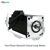 Kit Driver Motor Stepper Loop Tertutup 2 Fase Nema24 4 Axis DC24-50V 4-5.8A 2-5.5N.m 1000PPR untuk Peralatan Rumah Tangga