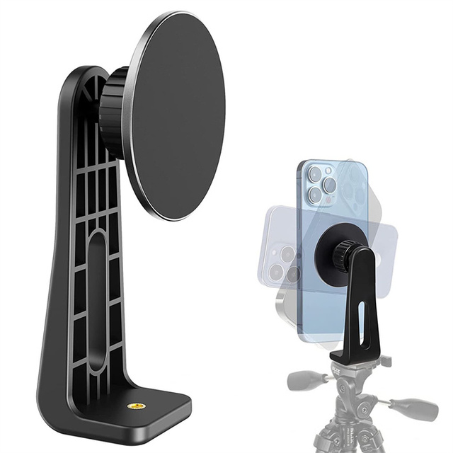 360 Rotatable Bracket for Magsafe Phone Mount Adapter Universal Magnetic Tripod Phone Holder for iPhone 15 14 13 12 Pro Max