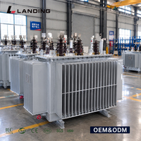 Transformateur de distribution de puissance triphasé immergé dans l'huile 11 kV, 315 kVA, 500 kVA, 1000 kVA, 2000 kVA, 50 Hz/60 Hz