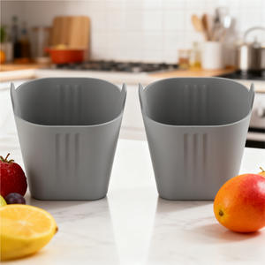 Moldes de silicona cuadrados para muffins, resistentes al calor, aptos para horno, en negro y gris, utensilios para hornear. - Product Image 2