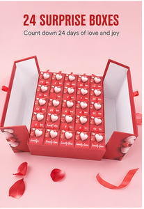 Custom Valentine's Day Gift <b>Box</b> with Drawers Rigid Cardboard Heart Shaped <b>Christmas</b> Blind <b>Box</b> Mystery Packaging Wholesale - Product Image 5