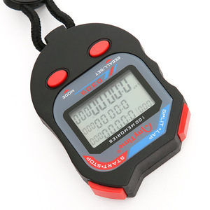 Drie rijen van 100 geheugen elektronische stopwatch <span class=keywords><strong>timer</strong></span> track training hardloophorloge - Product Image 3