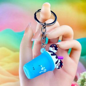 Factory Direct Price Boba Keychain Custom Boba Milk Tea Soft 3d Pvc Drink Keychain Professional Manufacturer - Product Image 4