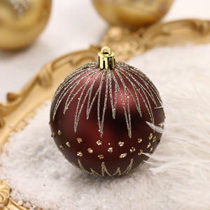 Offre Spéciale décorations de noël 16/ensemble de boule de noël peinte en forme d'ensemble suspendu accessoires de pendentif d'arbre de noël - Product Image 5