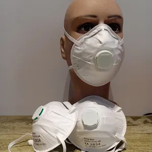 Stock prêt KN95 Masques respiratoires Anti-poussière Respirateur de ponçage pour cloisons sèches KN95 20PACK Masque portable à valve avec carbone BASSE quantité minimale de commande