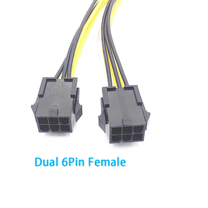 อะแดปเตอร์ PCIe 2x6 พิน เป็น 8 พิน สำหรับ GPU สายแปลงไฟ PCIe แบบ Dual 6 พิน ตัวเมีย เป็น Single 8 พิน ตัวผู้ - Product Image 3