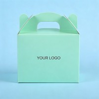 Caja para Pasteles al por Mayor de Fábrica, Material Premium, Caja de Embalaje para Dulces y Pasteles para Fiestas, Cajas para Postres con Asa y Tinta de Soja