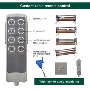 Cama de Examen Médico de Lujo de Madera para Residencias de Ancianos, Cama Eléctrica de 5 Funciones para Dentistas y Hospitales - Product Image 3