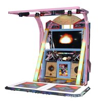 Machine de danse musicale DJ électronique à capteur de mouvement, jeu sportif à deux joueurs, à monnayeur, en métal, Dazzling Century