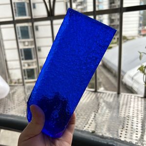 1 Pieza de Cristal de Cuarzo Hidrotermal en Bruto, Cristales Azules Oscuros Sin Cortar, Gema Sintética en Bruto para Corte de Gemas - Product Image 3