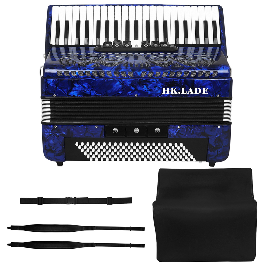 Sac à bandoulière accordéon bleu foncé]