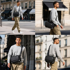 OZUKO 9897 Bolsa Moderna Urbana, Mochila Leve para o Dia a Dia Masculino e Passeios Casuais - Product Image 4