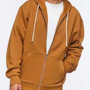 Custom Oem Loose Fit Sweat à capuche zippé pour homme sérigraphié plaine surdimensionné marron décontracté léger grande taille coton polaire veste pour hommes - Product Image 6