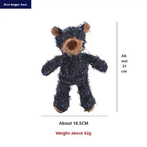 Yüksek kaliteli Denim peluş köpek çiğnemek oyuncak sağlam interaktif oyun sıkıntı kabartma toksik olmayan çevre dostu diş çıkarma yardım köpekler için - Product Image 5