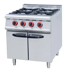 Professional Kitchen Equipment 4 6 Burner Gas Range With Oven Guangzhou Direct Factory Full Set Kitchen Equipment Supply