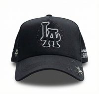 Cappelli OEM Personalizzati con Strass Originali Junior H, Collezione Anniversario, Cappellini da Baseball Neri a 5 Pannelli, 31 Cappelli con Scatola