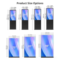 Pantalla Táctil LCD Android de 43 y 55 Pulgadas para Señalización Digital, Publicidad, Animación, para Metro, Restaurantes, Centros Comerciales, con 2 Años de Garantía