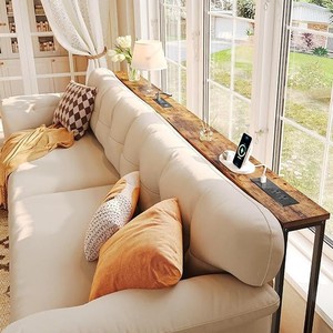 Ensemble de <span class=keywords><strong>table</strong></span> <span class=keywords><strong>console</strong></span> moderne de luxe 2 pièces <span class=keywords><strong>2026</strong></span> avec prise de courant, <span class=keywords><strong>table</strong></span> d'entrée longue, station de charge, <span class=keywords><strong>table</strong></span> étroite pour canapé, pour salon - Product Image 2