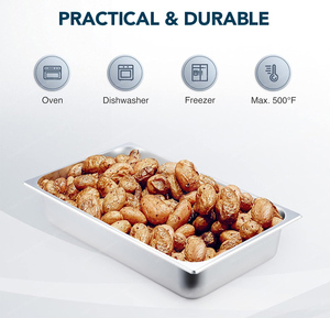 Bandeja Rectangular Grande de Acero Inoxidable con Fondo Plano para Horno, Ideal para Hoteles y Restaurantes - ¡Venta Caliente! - Product Image 2