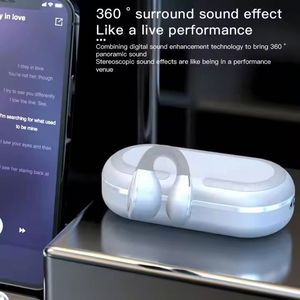 หูฟังไร้สายสเตอริโอ HiFi TWS Q70 รุ่นใหม่ อัพเกรดแล้ว กันน้ำ แบบหนีบหู สำหรับเล่นเกมส์ พร้อมไมโครโฟน - Product Image 4