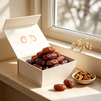 Boîte en papier personnalisée, boîte rigide de luxe durable pour les dattes Medjool du Ramadan, chocolats, emballages cadeaux, vente en gros, logo