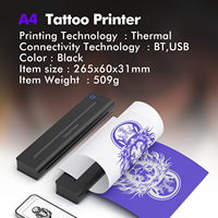 Impresora Térmica Personalizada para Tatuajes, Impresora Térmica de Alta Definición, Máquina de Transferencia de Plantillas para Artistas