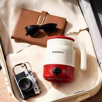 Mini-mijoteuse électrique portable 4-en-1 intelligente (Céramique/Acier 304), cuiseur et tasse de cuisson pour la maison/le bureau