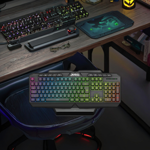 <span class=keywords><strong>Jedel</strong></span> Tùy Chỉnh 104 Phím Đa Phương Tiện LED Backlit Ánh Sáng Màng Chơi Game Bàn Phím Cho Văn Phòng & Máy Tính Để Bàn Sử Dụng - Product Image 1