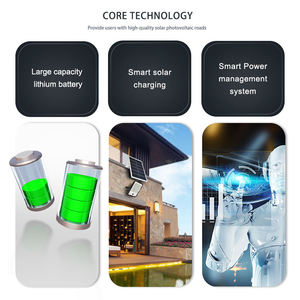 Projecteur solaire à détecteur de mouvement IP67 étanche 60W 100W 200W 300W 500W 800W avec boîtier en aluminium pour éclairage de sécurité de jardin - Product Image 4