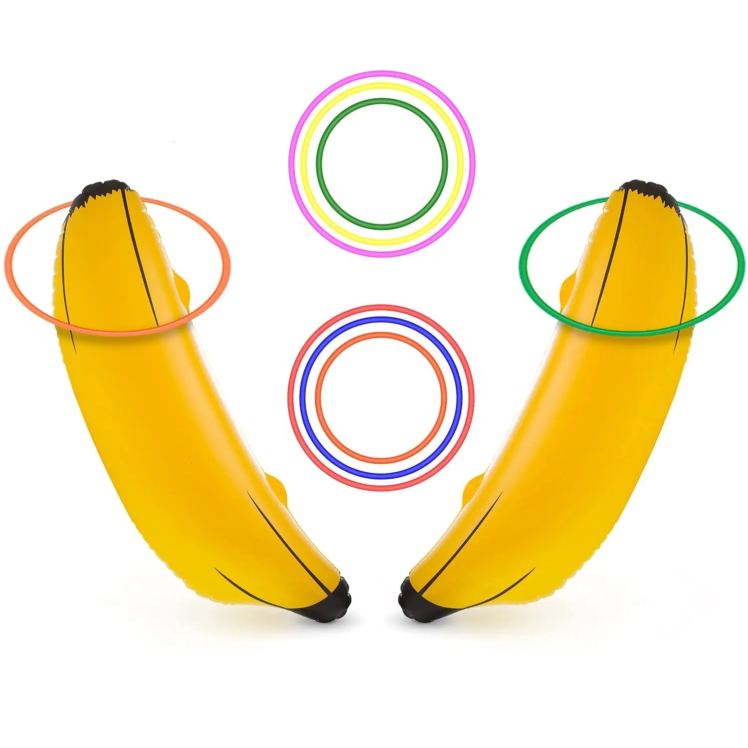 PVC INFLABLIBER BANANA-RING WERFÜLLSPIL KIT PLASTISCH WERFÜLLSPiele WERFÜLLSPIL SWIMMBEQUIL BACHELORSPIL