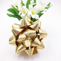 Nouveaux Nœuds en Plastique Holographiques Floraux Personnalisables à Prix Usine pour Emballage Cadeau de Noël Métallique