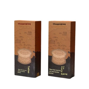 กล่องบรรจุภัณฑ์ชาแบบกำหนดเองสำหรับชาผู่เอ๋อร์ หลงจิ่ง และชาดอกไม้ แบบลิ้นชักกระดาษคราฟท์ - Product Image 2