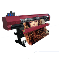 Imprimante d'étiquettes à jet d'encre éco-solvant haute vitesse à 2 têtes, 1,8 m, pour tissu de sublimation, multicolore, automatique, pour usage agricole et industriel