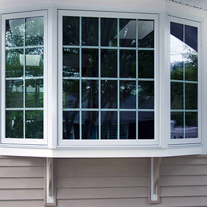 Auvent en alliage d'aluminium, grain de bois, <span class=keywords><strong>baie</strong></span> <span class=keywords><strong>vitrée</strong></span>, fenêtre en aluminium - Product Image 2