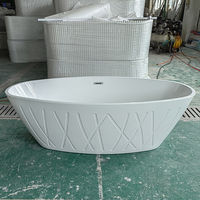 1800mm 71 pouces baignoire autoportante usine pas cher prix baignoire couleurs personnalisées jets acrylique salle de bain intérieure baignoires