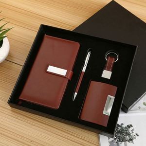 Executive Business Style <b>Notebook</b> Pen Gift <b>Set</b> Custom Brand PU Leather Digital Printing-Promotional Corporate Gifts for Diverse - Product Image 2