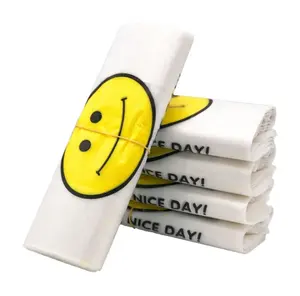 Custom Cheap Recyclable Printed Shopping Vest Plastic Supermarket Bag T Shirt Bag