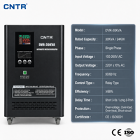 Régulateur de tension automatique monophasé de type relais CNTR DVR-30KVA 24KW avec bypass et détection de traversée du zéro (AVR) pour climatiseur