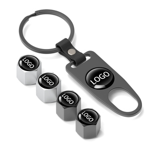 Capuchons de valve de pneu de voiture antivol personnalisables, état neuf avec modification de logo, accessoires automobiles décoratifs - Product Image 1