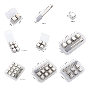 Ensemble promotionnel de glaçons en acier inoxydable 304 pour vin, outil à glaçons rapide en métal, artefact à glaçons en acier inoxydable, bac à glaçons - Product Image 6