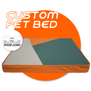 Lit orthopédique de luxe personnalisé <span class=keywords><strong>pour</strong></span> chiens de compagnie 6 matelas de lit <span class=keywords><strong>indestructible</strong></span> en mousse mémoire de forme en velours côtelé résistant à la mastication <span class=keywords><strong>pour</strong></span> chiens de compagnie - Product Image 1
