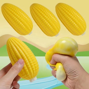 Nouveauté : Jouets créatifs anti-stress à presser, doux, en forme de maïs et de fruits, balles anti-stress à presser, jouets de décompression - Product Image 1