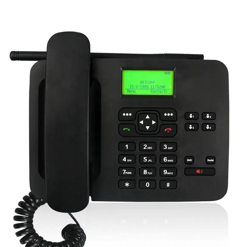 OEM ODM for Office Home 2G GSM Call SMS Fixed Wireless Phone with SIM Card Slot Cordless Landline Telephone
