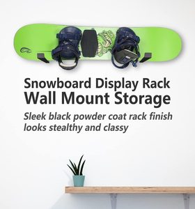 Snowboard a parete cremagliera Skateboard appendiabiti da parete per casa interna Garage per Snowboard per sci da Skateboard e Snowboard - Product Image 6