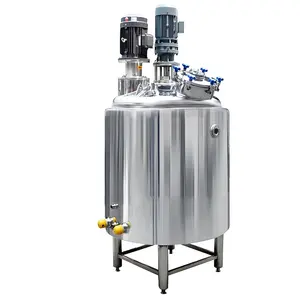 VBJX Stainless Steel Paddle Heating Refrigerated Mixing Tank Homogenizer With Nozzle Scraper Ginger And Turmeric