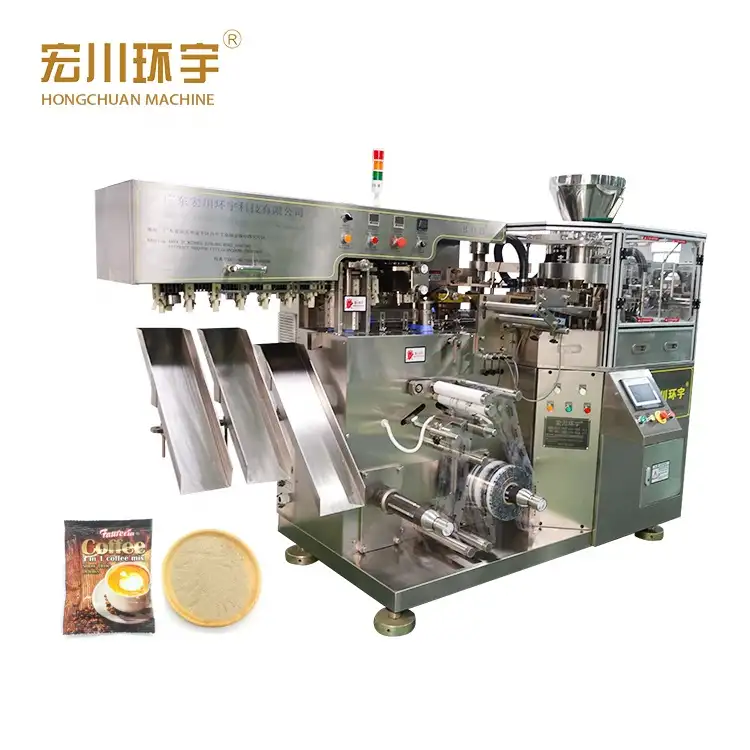 15g 20g 25g 자동 프리믹스 3 1 커피 분말 파우치 포장 기계 인스턴트 커피 향 주머니 포장 기계 중국에서