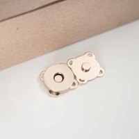 Boutons magnétiques à coudre, forme de fleur en métal, fermoir de sac, attache magnétique à coudre à la main, accessoires pour l'artisanat du cuir, vêtements